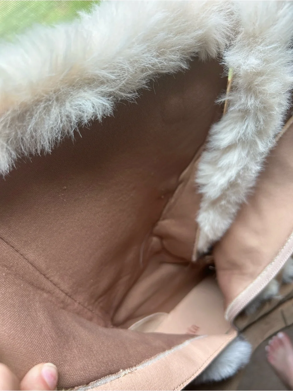 Demonia cubby 311 camel-tan vegan suede